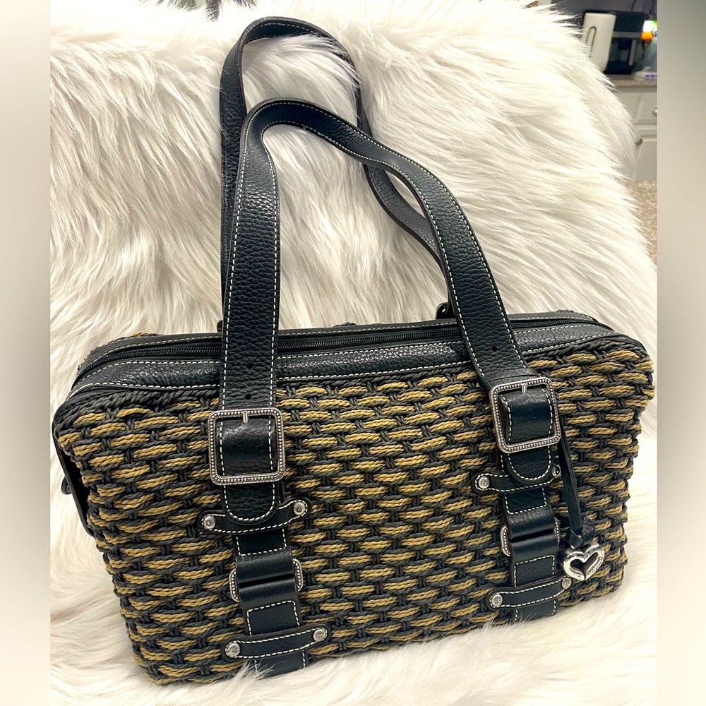 BRIGHTON TWEED FABRIC SHOULDER BAG